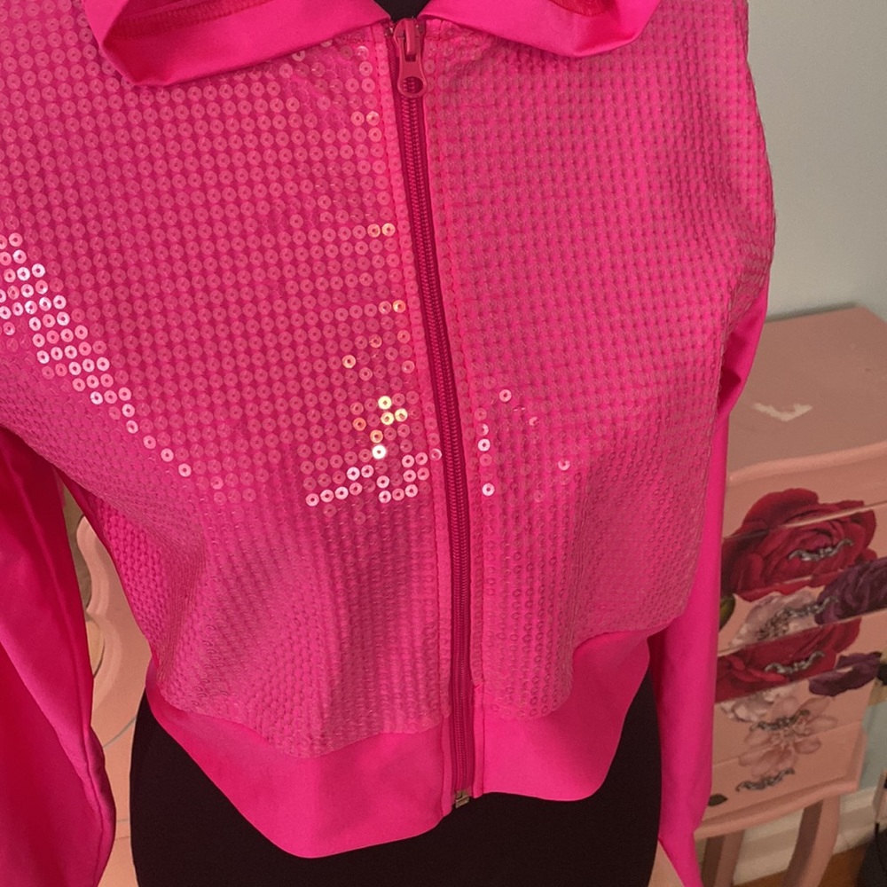 Costume gallery Barbie style glitter jacket so large - Picture 2 of 3